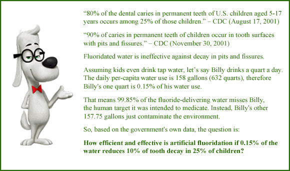 Fluoride Concentration: Water, Toothpaste